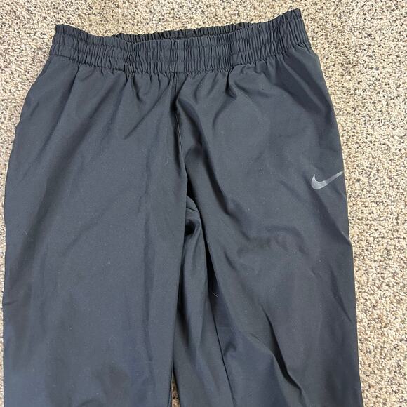 Nike Boys Black Windbreaker Track Pants Full Zip Leg Pants Size Small - Picture 5 of 7